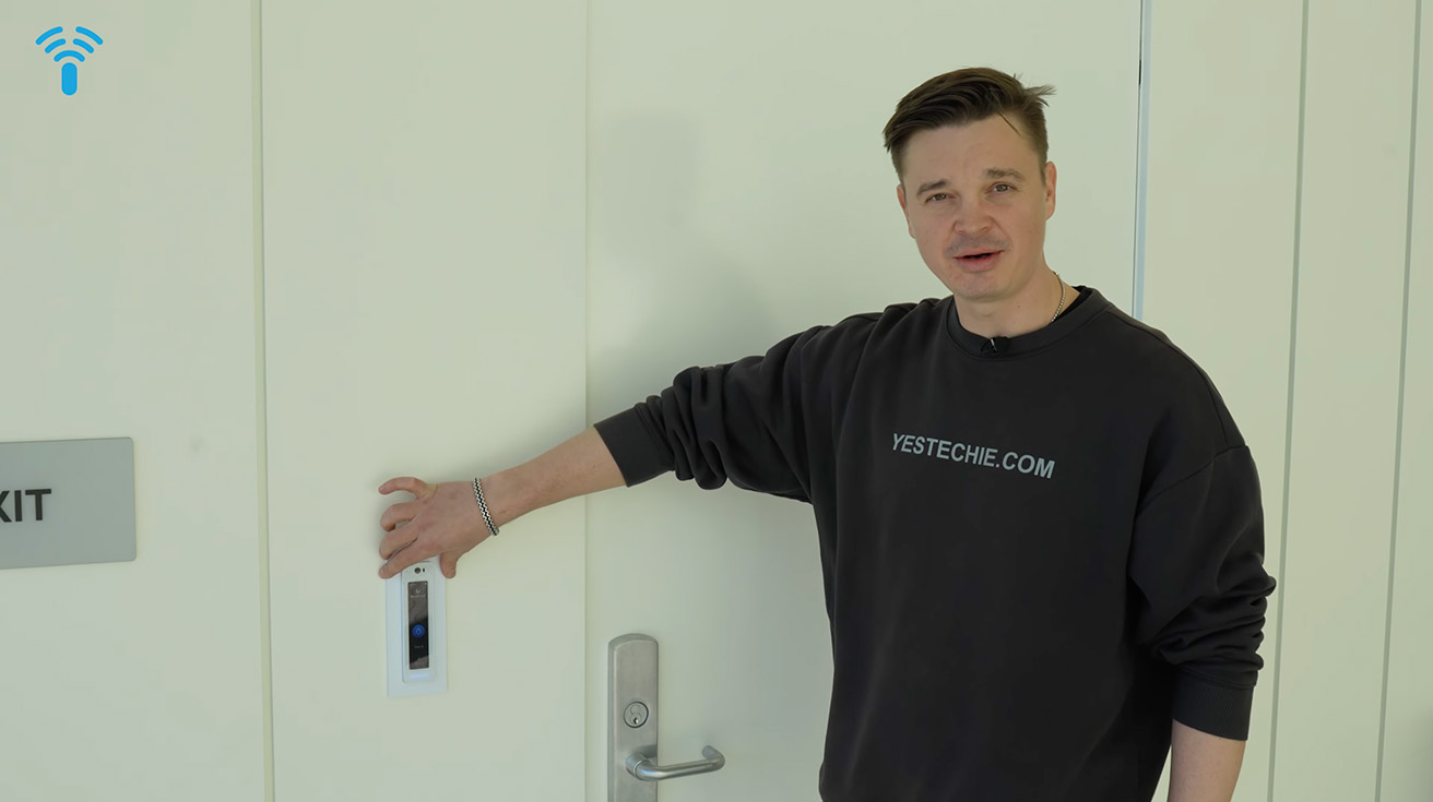 UniFi Access reader installed