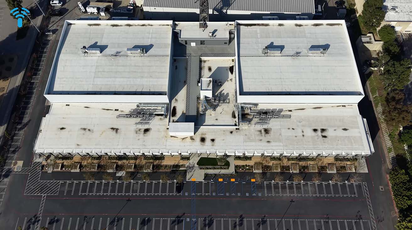 Video production facility top view