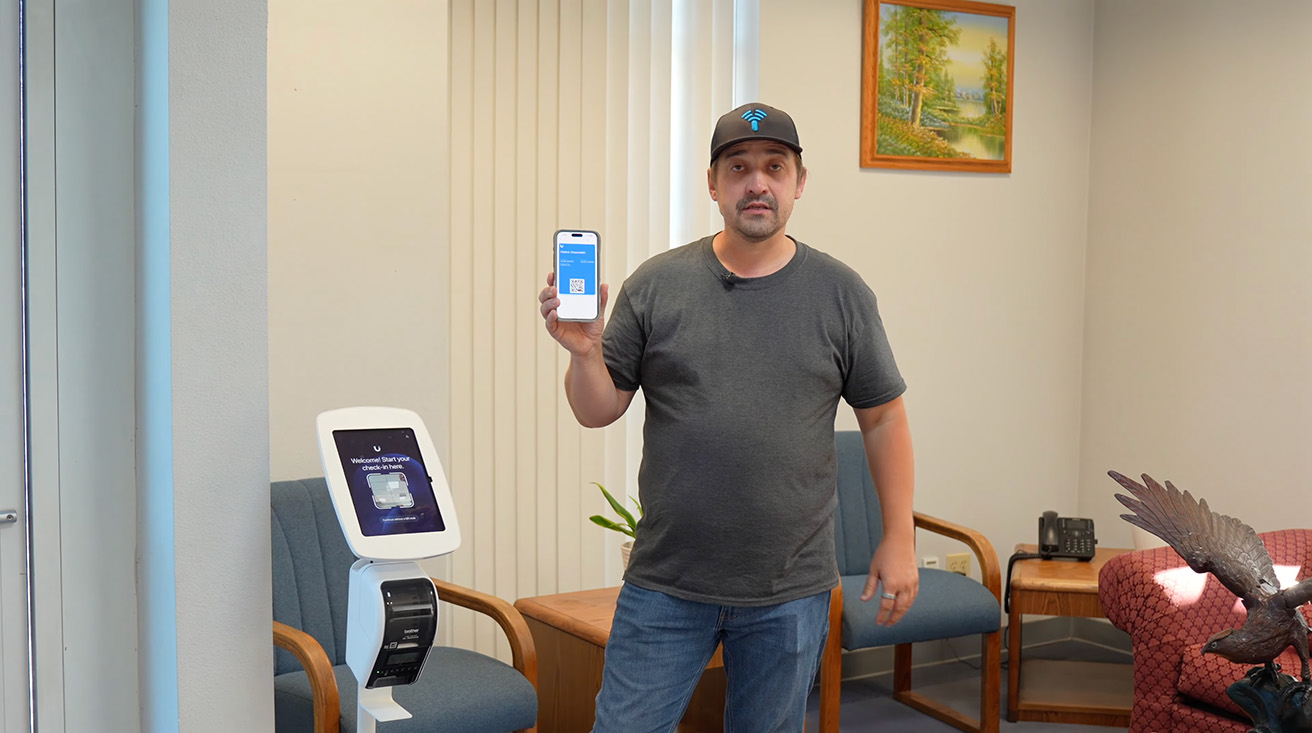 UniFi Kiosk Mode is the visitor self-service check-in flow in UniFi Access: visitors use an iPad to scan a QR code