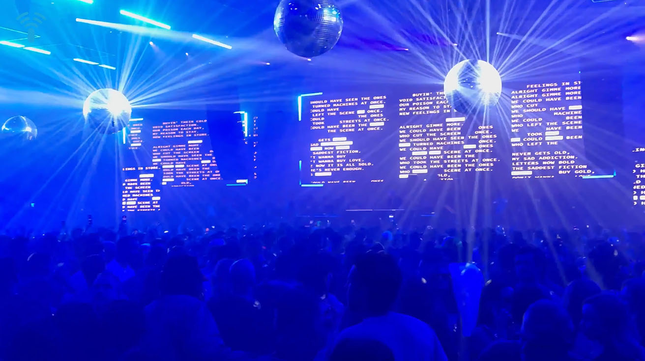 Visual effects nightclub setup at BlueGround Studios