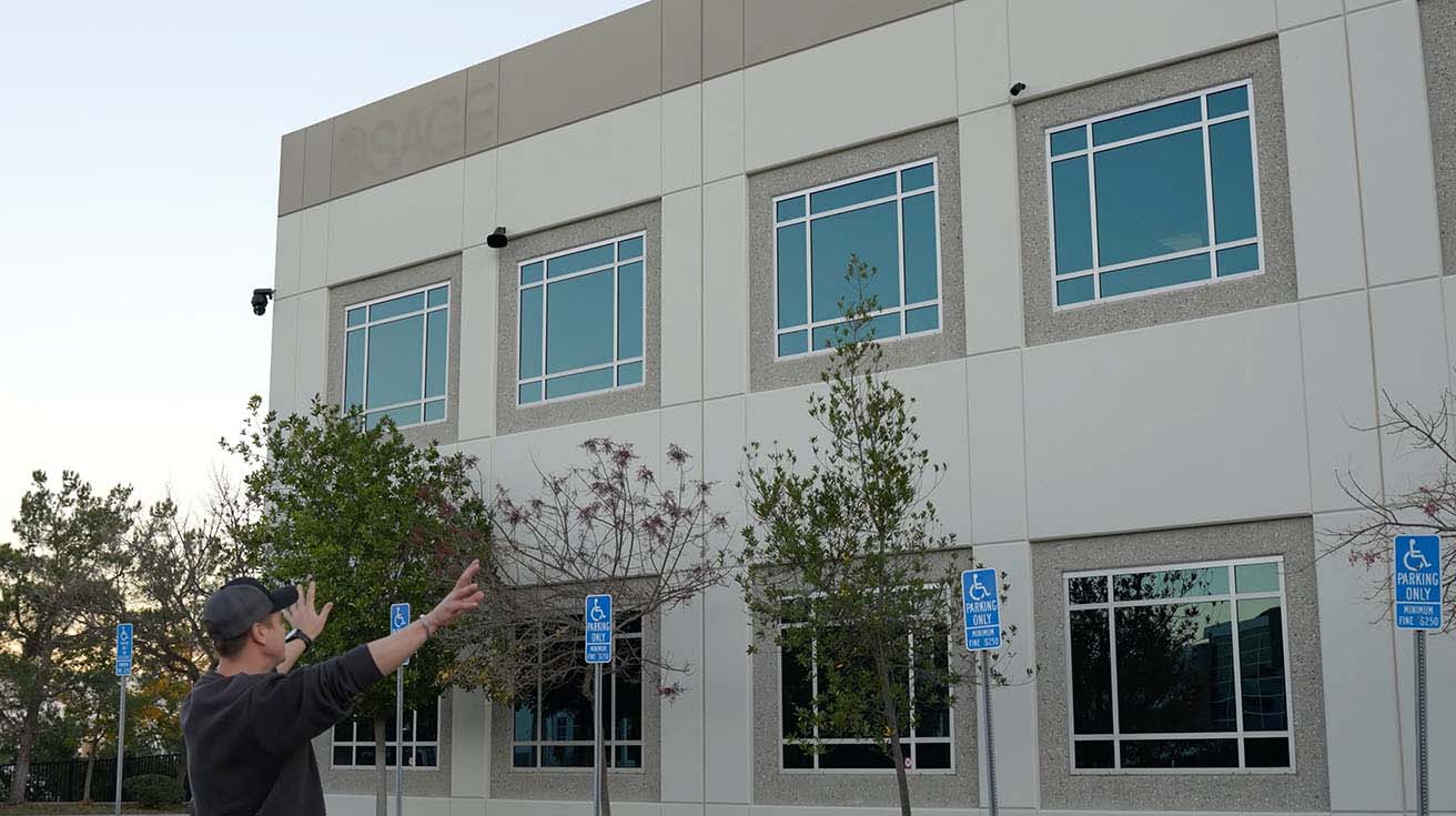 Warehouse exterior perimeter