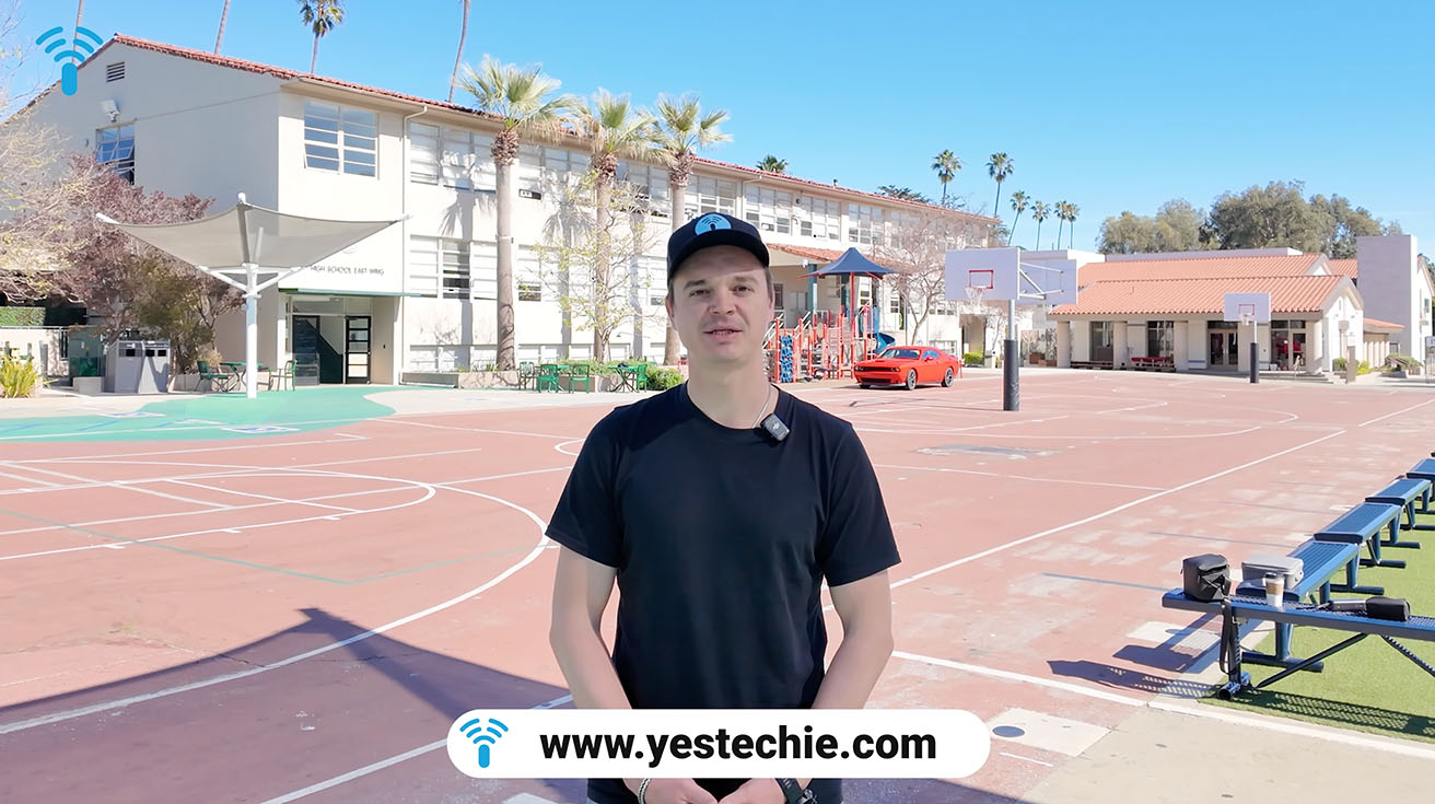 YesTechie team supporting school security deployments