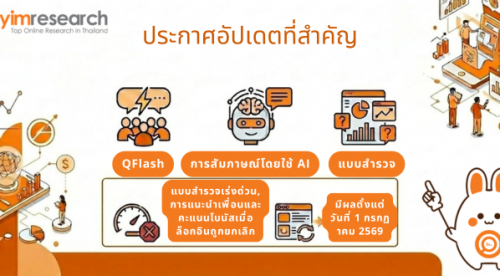 [Yimresearch] ประกาศการเปลี่ยนแปลงที่สำคัญ