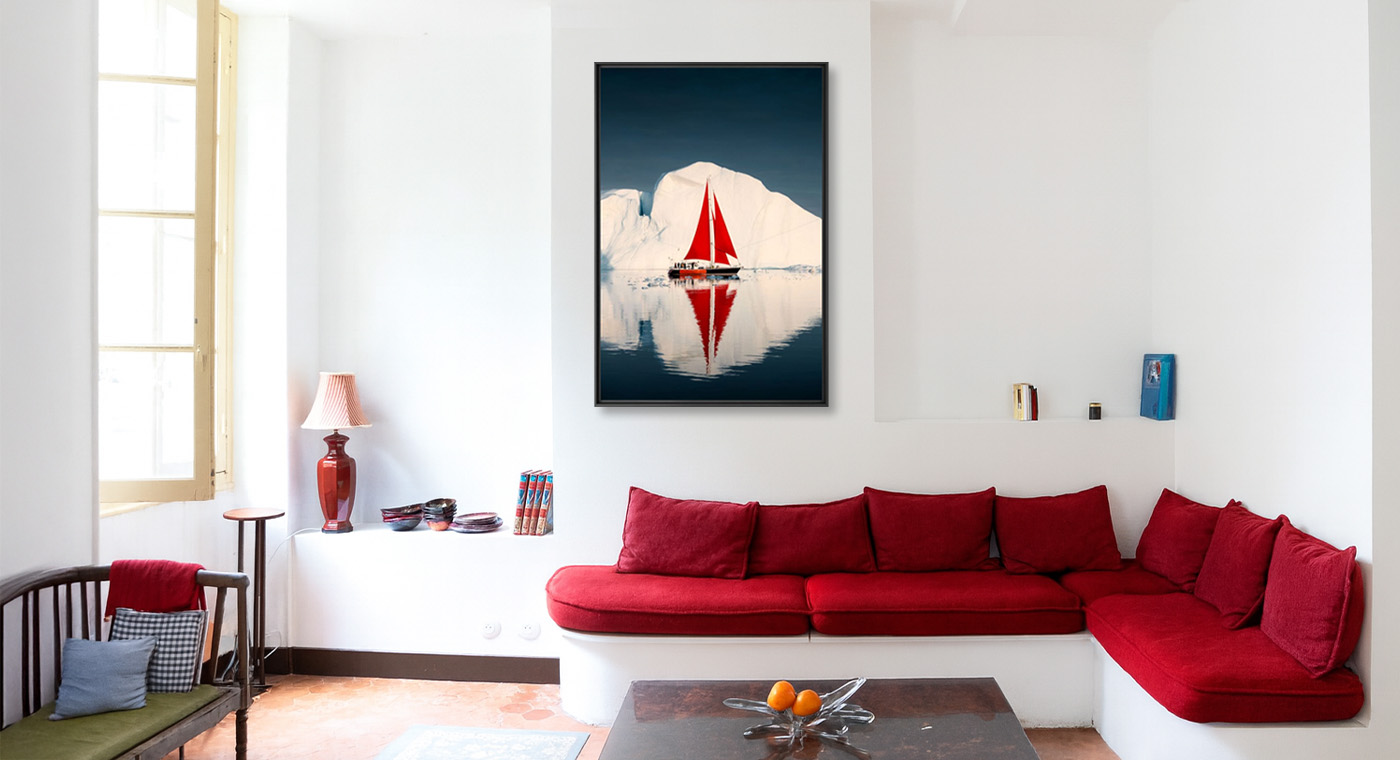 A touch of red, Boat, Norris Niman · Art photographs · YellowKorner