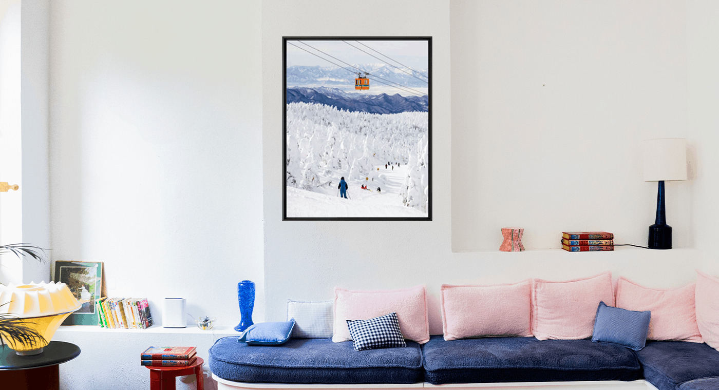 La t&eacute;l&eacute;cabine de Zao Onsen en survol - Loic LAGARDE - Fotografie