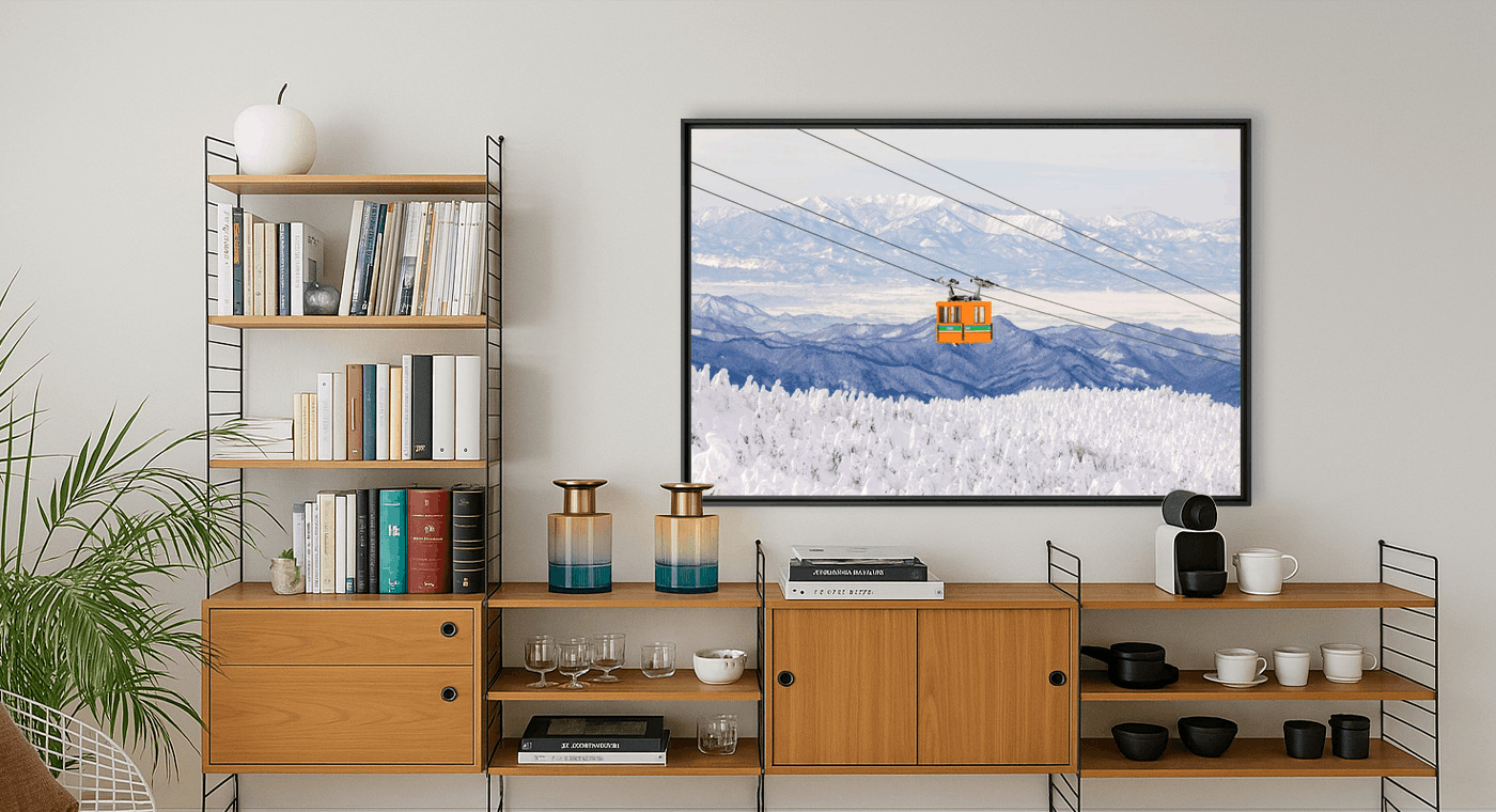 La télécabine de Zao Onsen Yamagata, snow, Loic LAGARDE · Art