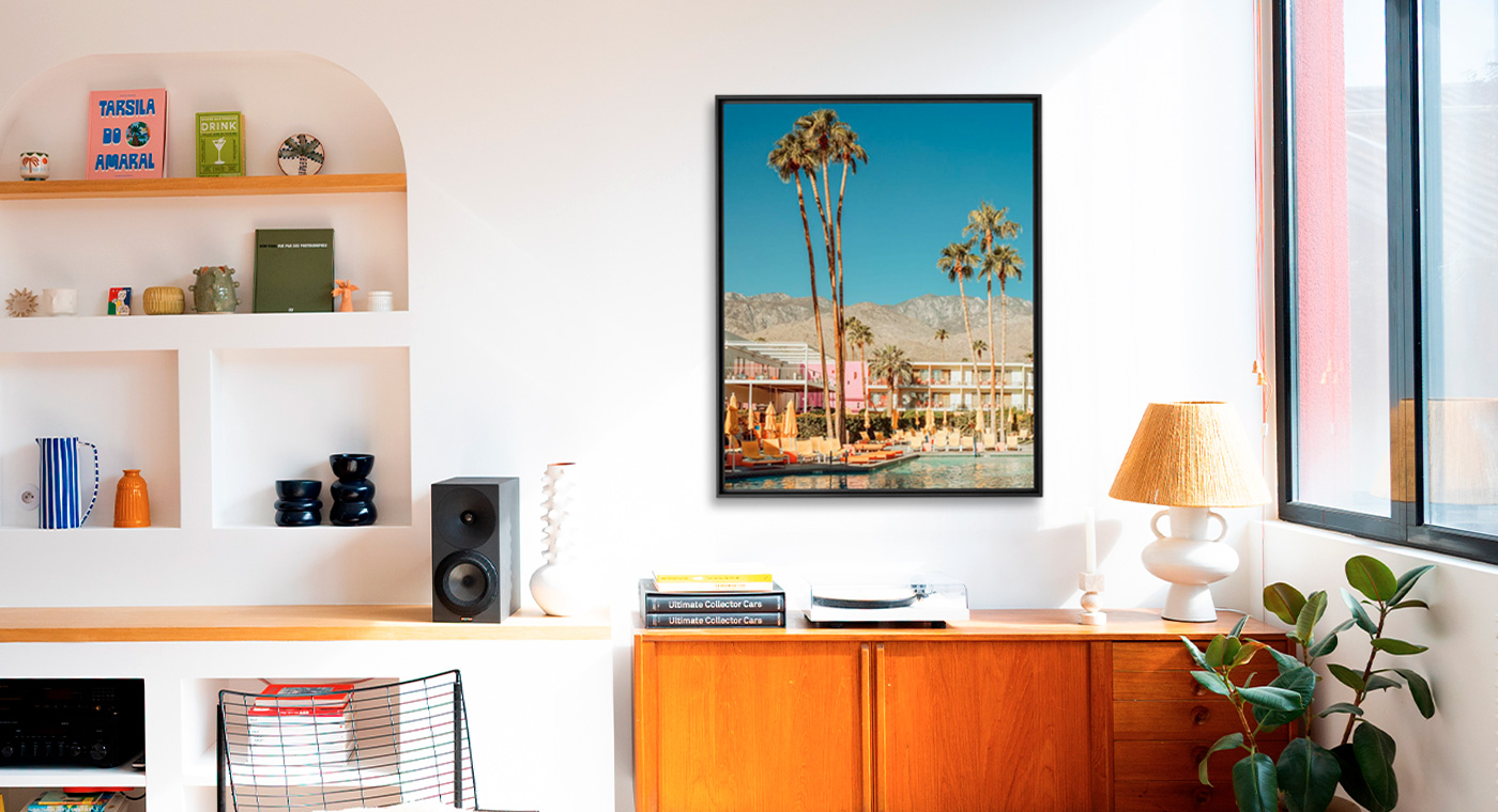 Orange living room, Palm Springs, Alexandre FAUVE · Art