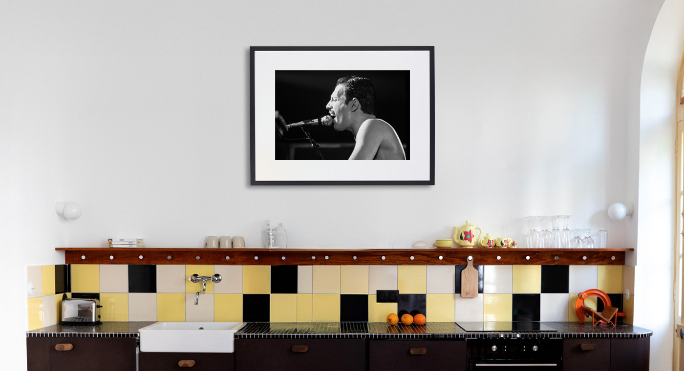 Freddie Mercury sur sc&egrave;ne -  GAMMA RAPHO - Fotograf&iacute;a