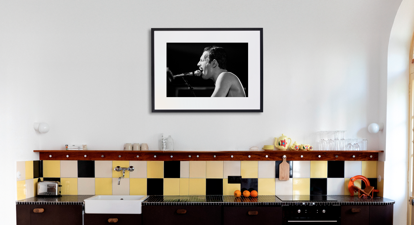 Freddie Mercury sur sc&egrave;ne -  GAMMA RAPHO - Photograph