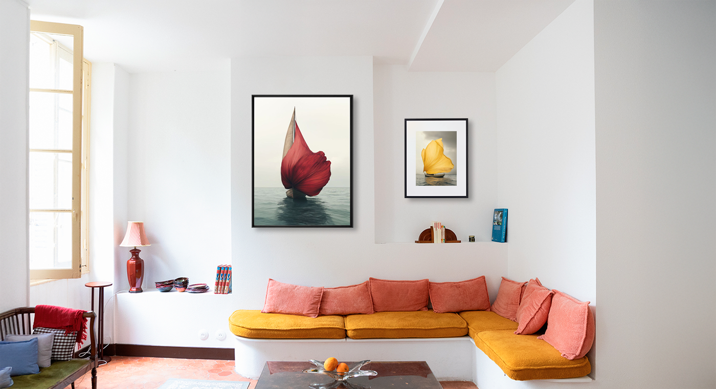 Crimson petal sail - Chris Lou - Photograph