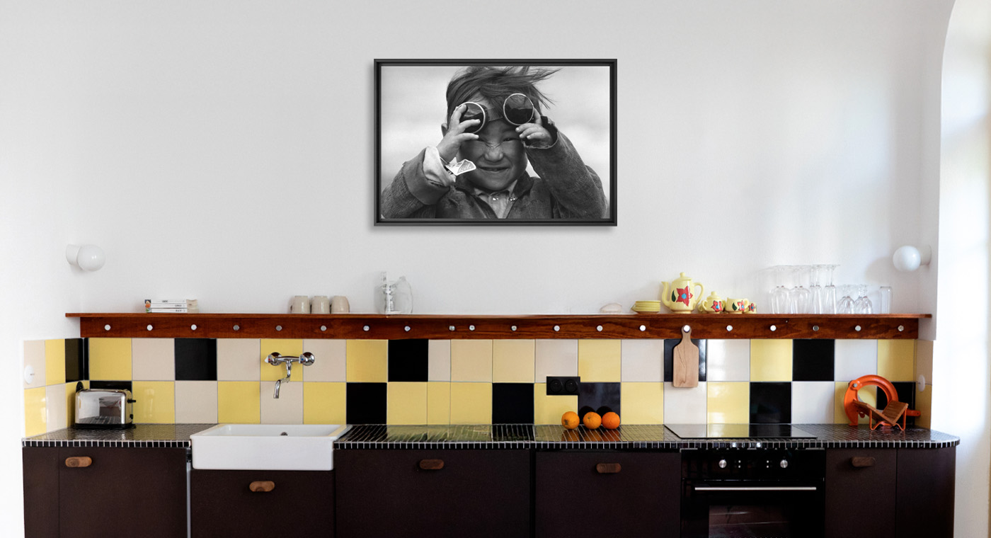 Portrait d'un petit Tib&eacute;tain 1980 - Fran&ccedil;ois Lochon - Fotografie