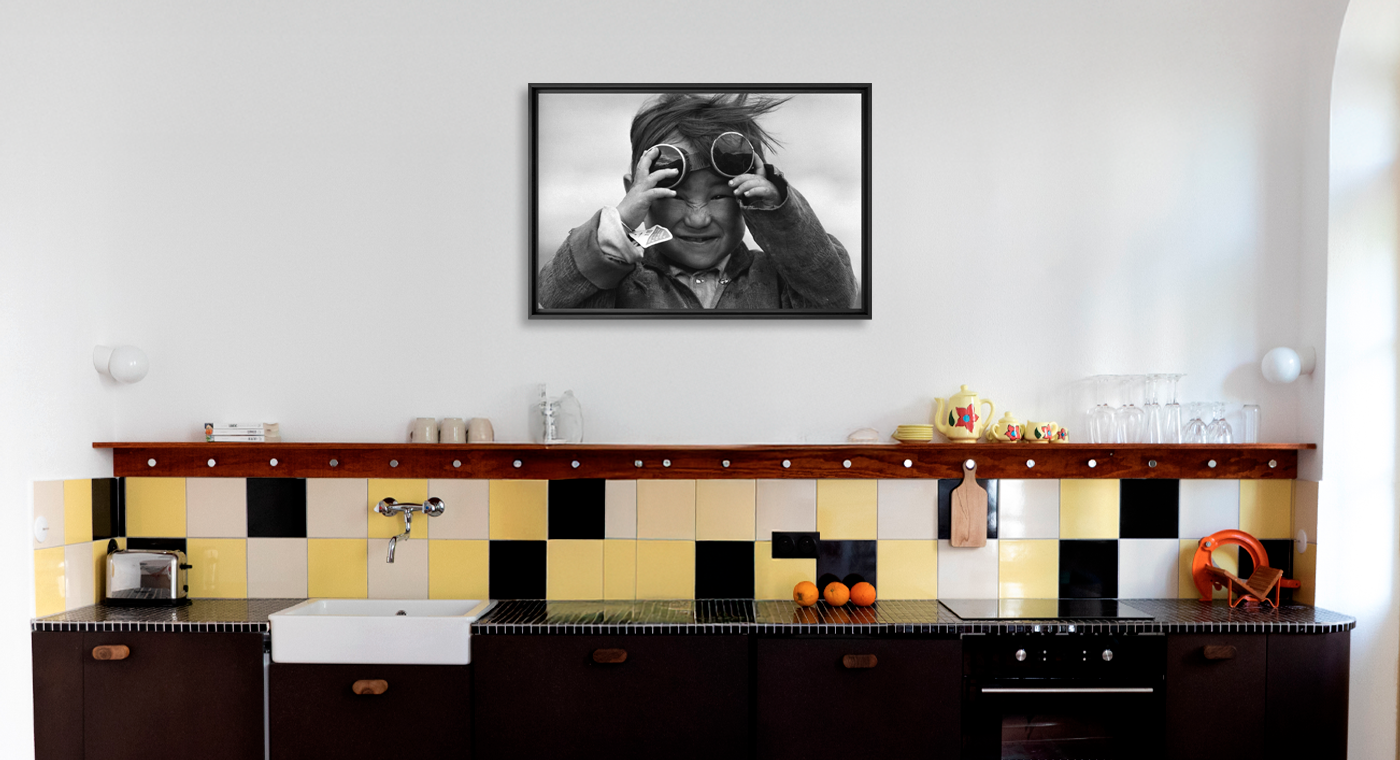 Portrait d'un petit Tib&eacute;tain 1980 - Fran&ccedil;ois Lochon - Photograph