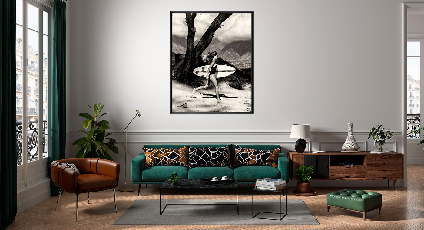 Black bathing suit - Cécile  B - Photograph