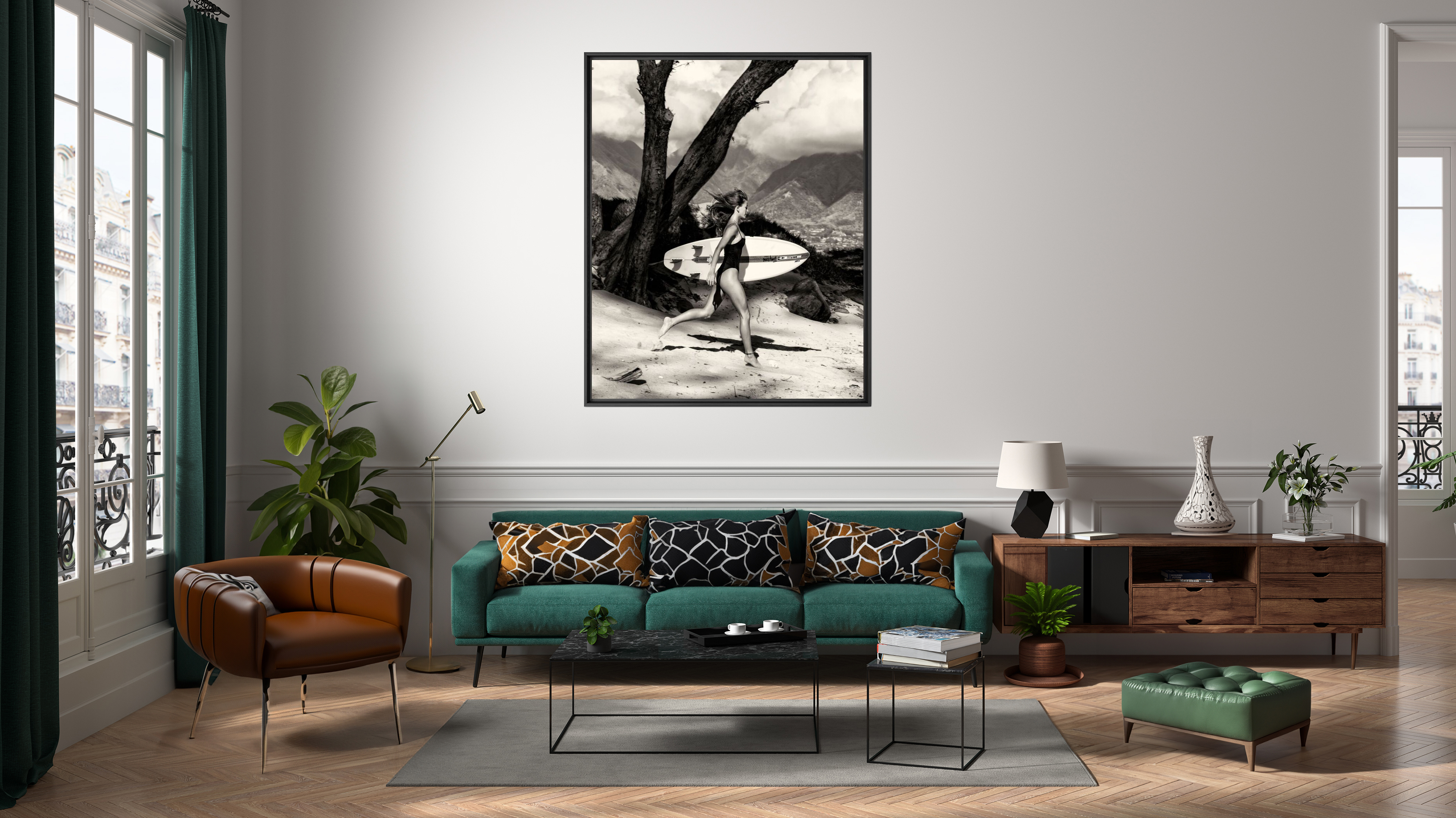 Black bathing suit - Cécile  B - Kunstfoto