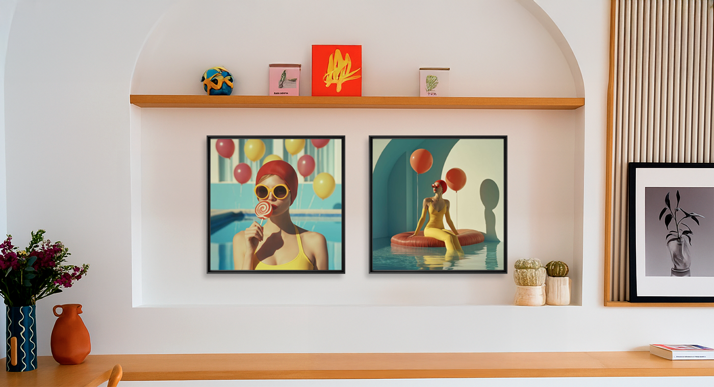 Retro poolside - Venyce Vicci - Photograph