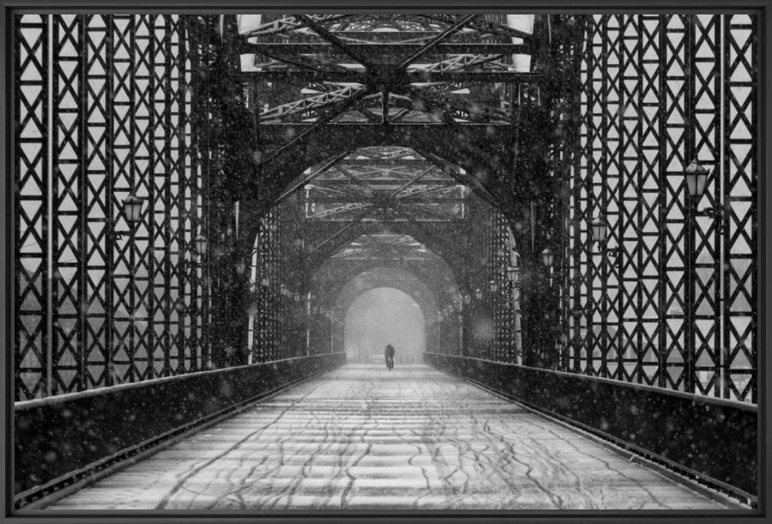 Kunstfoto OLD HARBURG BRIDGE - ALEXANDER SCHONBERG - Foto schilderij