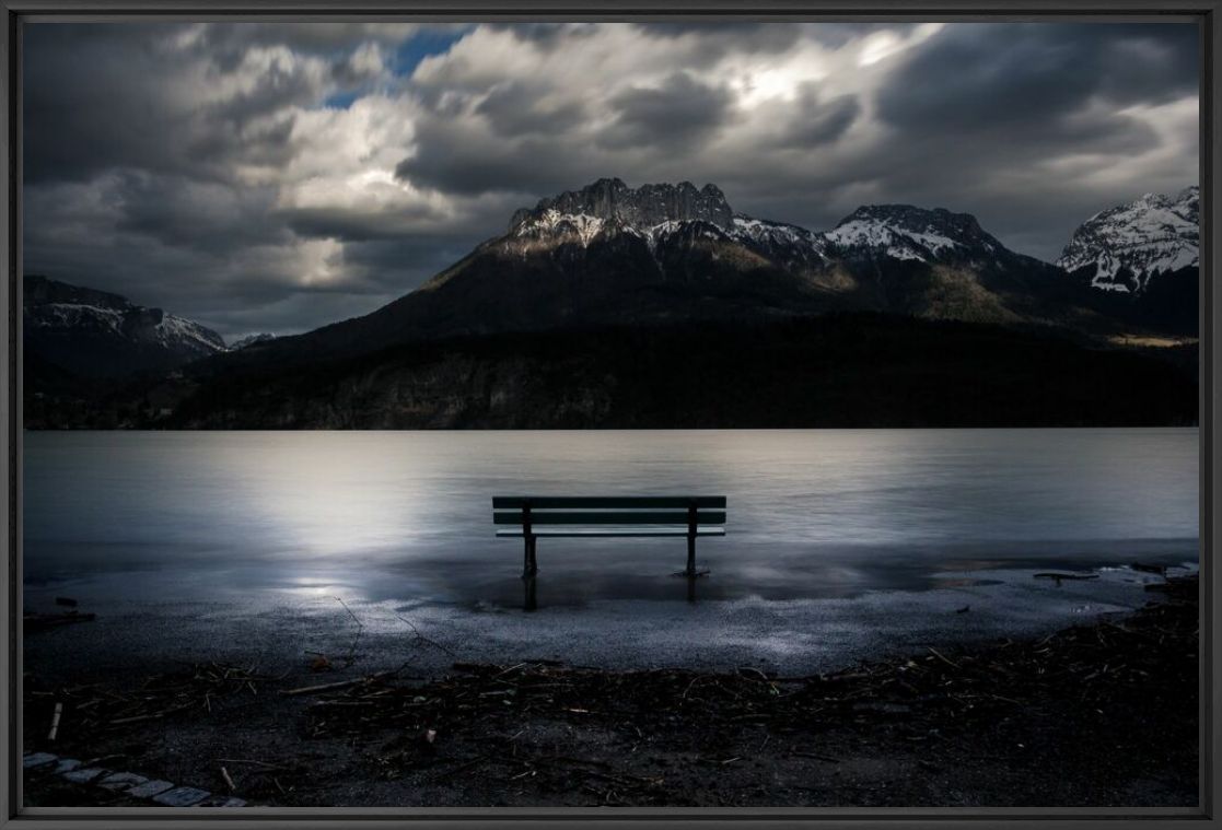 Kunstfoto Mystérieux lac - ANNE-LAURE ADAM - Foto schilderij