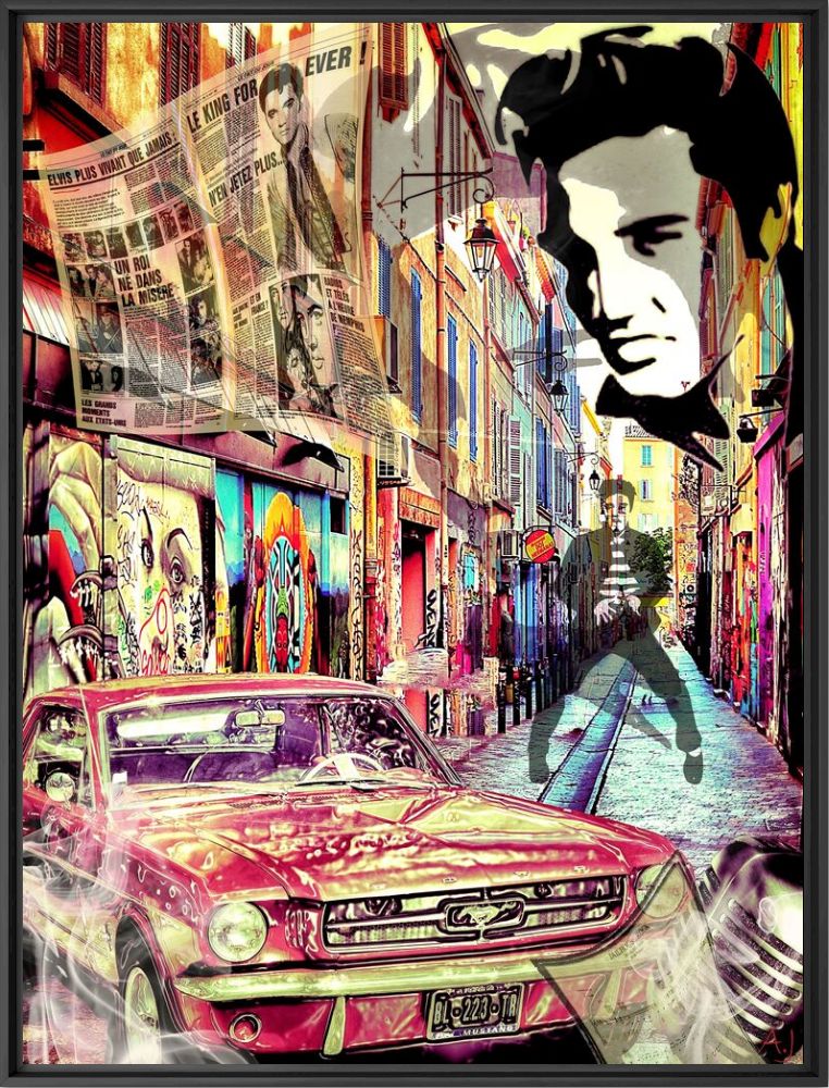 Photograph Elvis the king -  Aurore Joly Digital Art - Picture painting