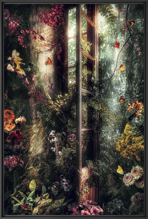 Kunstfoto LA ROMANCE DES FLEURS - BERNHARD HARTMANN - Foto schilderij