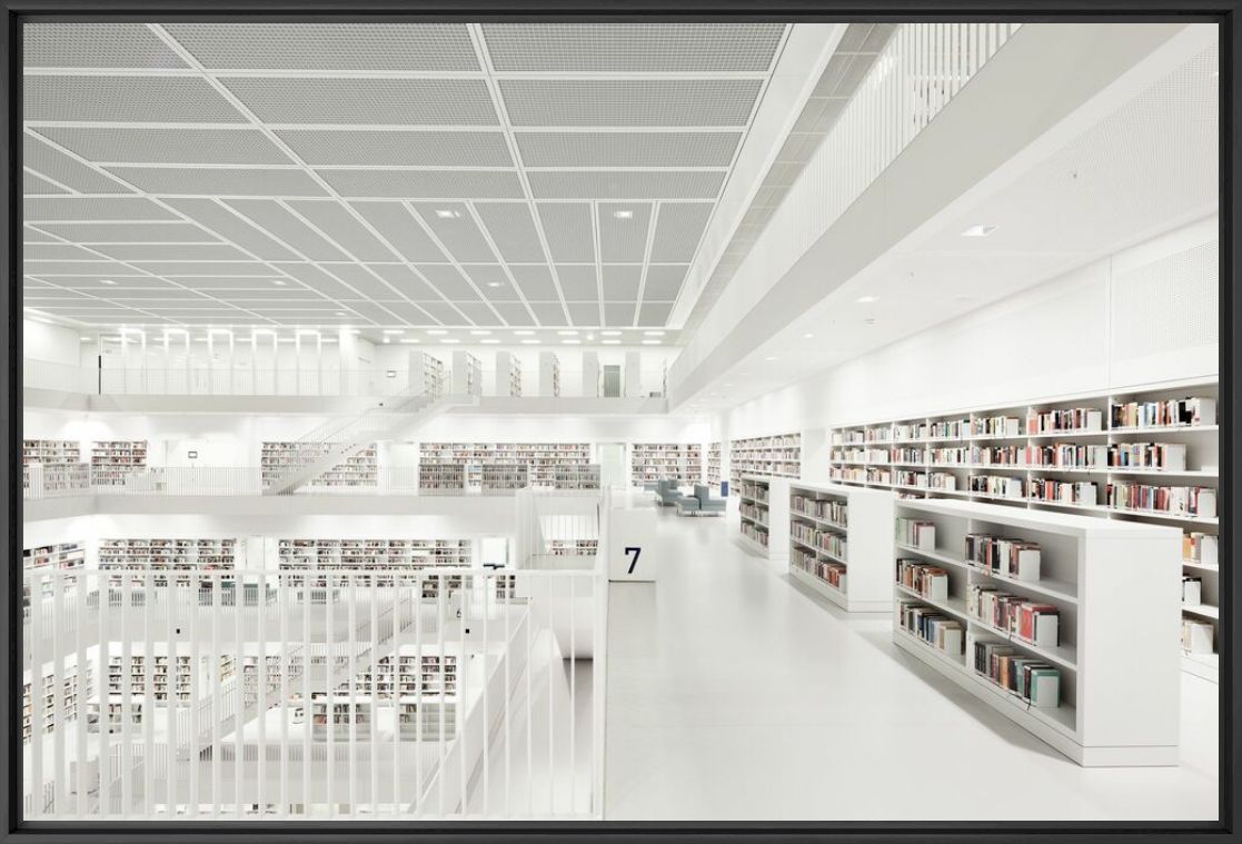 Fotografie Library Stuttgart Floor - BERNHARD HARTMANN - Bildermalerei