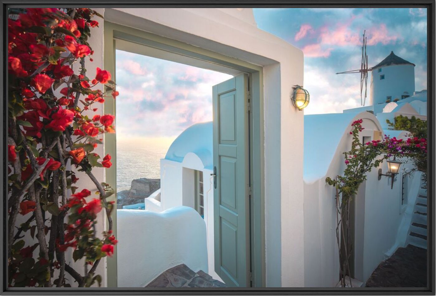 Photographie The colors of Santorini - BERNHARD HARTMANN - Tableau photo