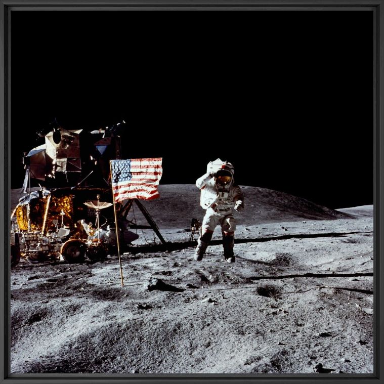 Kunstfoto John Young, Apollo 16 - CHARLES DUKE - Foto schilderij