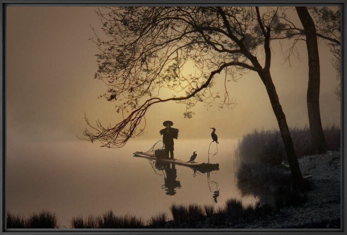 Kunstfoto Chinese Fisherman - DANIEL METZ - Foto schilderij