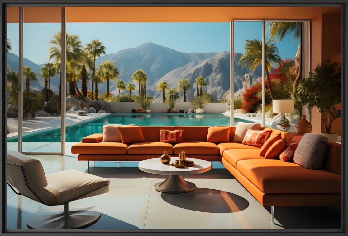 Fotografia Orange living room - Alexandre FAUVE - Pittura di immagini