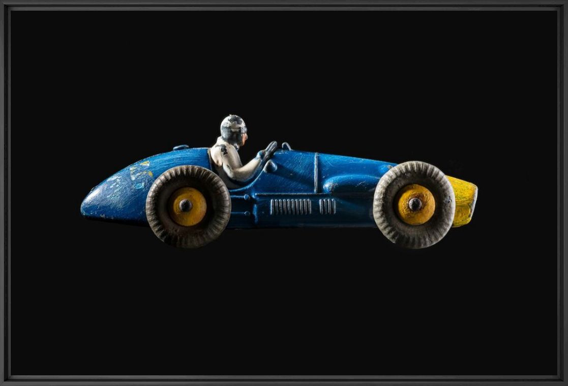 Kunstfoto Ferrari bleue - EMMANUEL GEORGES - Foto schilderij