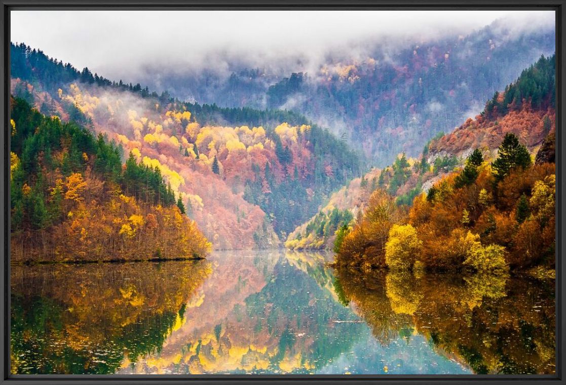 Kunstfoto Colorful Lake - EVGENI DINEV - Foto schilderij