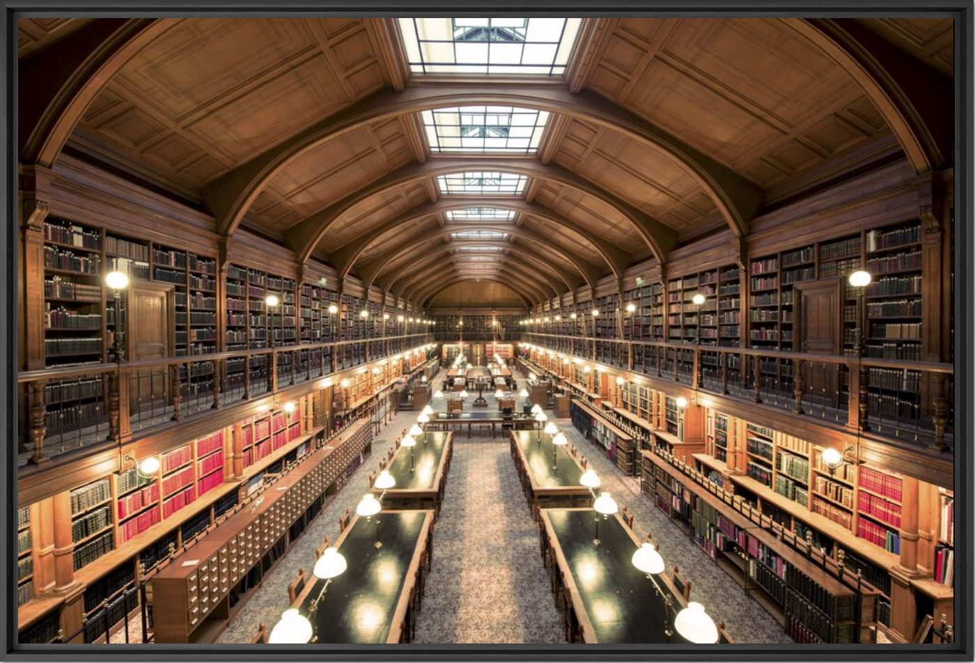 Kunstfoto Bibliothèque de l'hôtel de ville - FRANCK BOHBOT - Foto schilderij