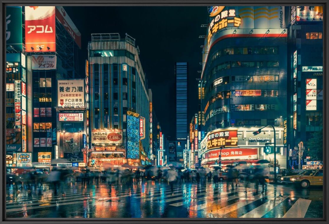 Kunstfoto Tokyo Neon Night - FRANCK BOHBOT - Foto schilderij