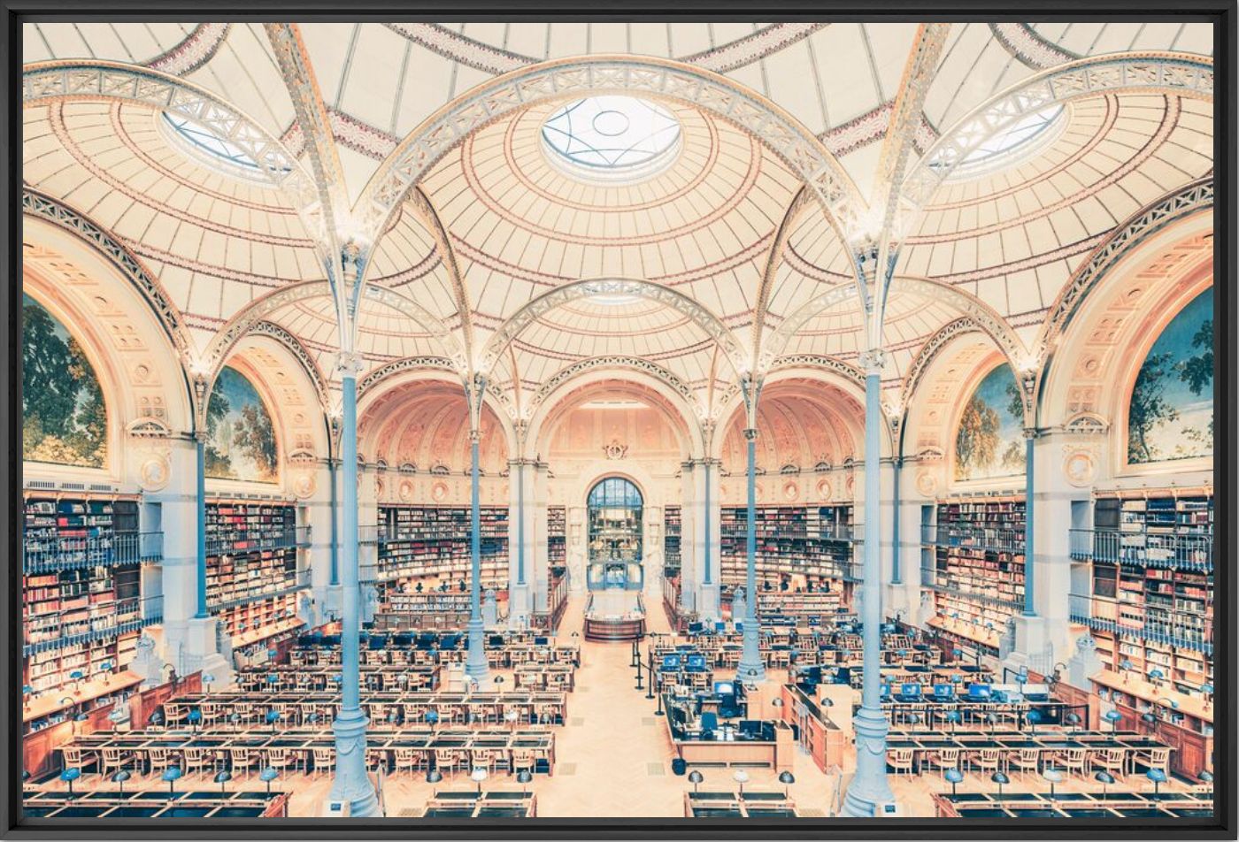 Photographie SALLE LABROUSTE BIBLIOTHÉQUE DE L'INHA PARIS 2017 II - FRANCK BOHBOT - Tableau photo