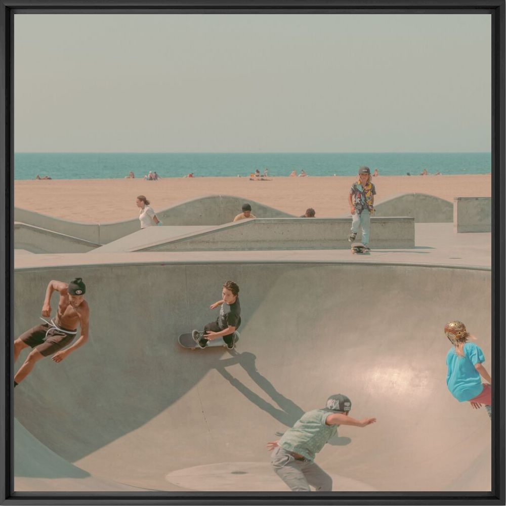 Photograph SKATERS OF VENICE BEACH - FRANCK BOHBOT - Picture painting