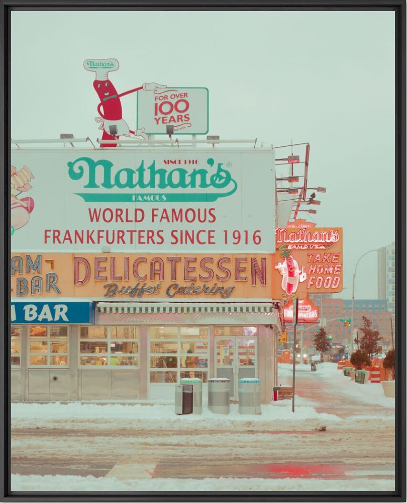 Fotografie Nathan's famous,Coney Island - FRANCK BOHBOT - Bildermalerei