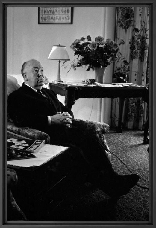 Photographie Alfred Hitchcock a Cannes, 1963 -  GAMMA AGENCY - Tableau photo