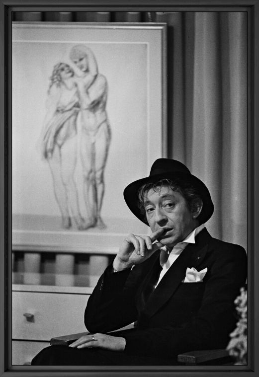 Kunstfoto Serge Gainsbourg, 1982 -  GAMMA AGENCY - Foto schilderij