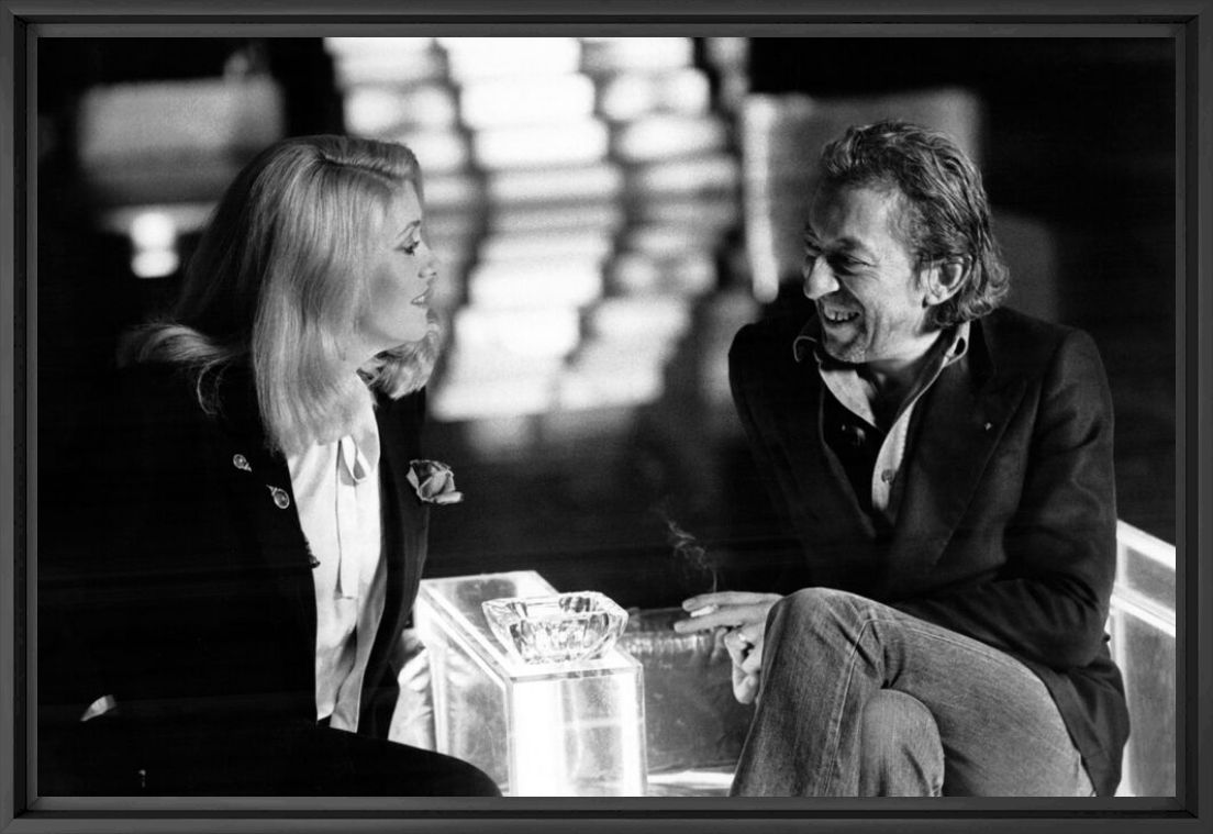 Photographie Serge Gainsbourg et Catherine Deneuve, 1981 -  GAMMA AGENCY - Tableau photo