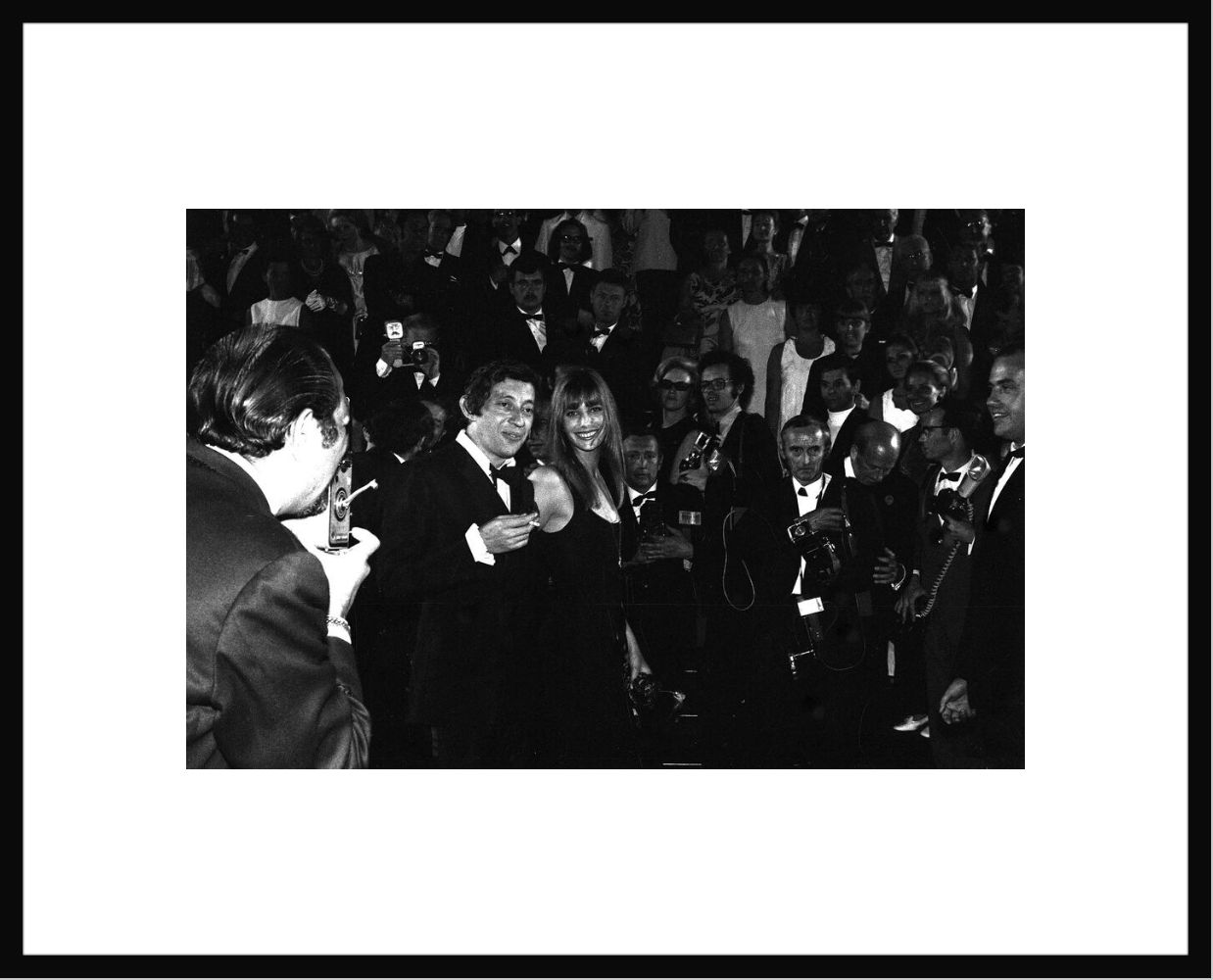 Kunstfoto Serge Gainsbourg et Jane Birkin, Cannes 1969 -  GAMMA AGENCY - Foto schilderij