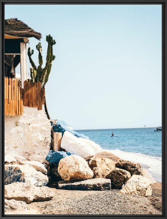 Kunstfoto Beachside - Marbella -  Gibbe - Foto schilderij