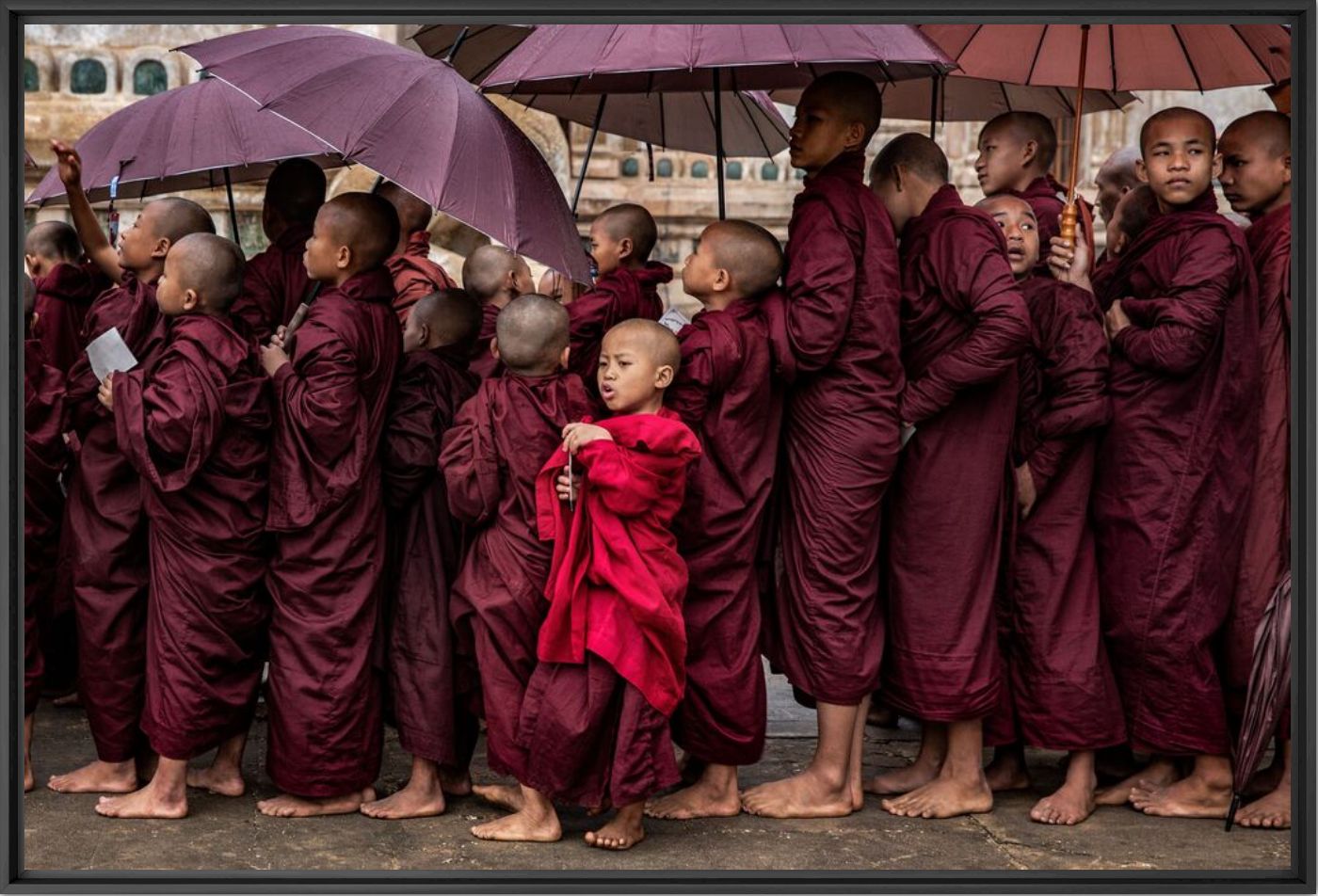 Kunstfoto The joy of monks - Giovanna Photography - Foto schilderij