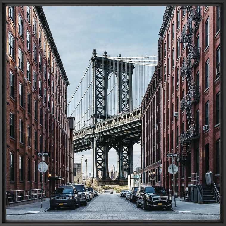 Fotografie MANHATTAN BRIDGE OVER EAST RIVER - GUILLAUME DUTREIX - Bildermalerei