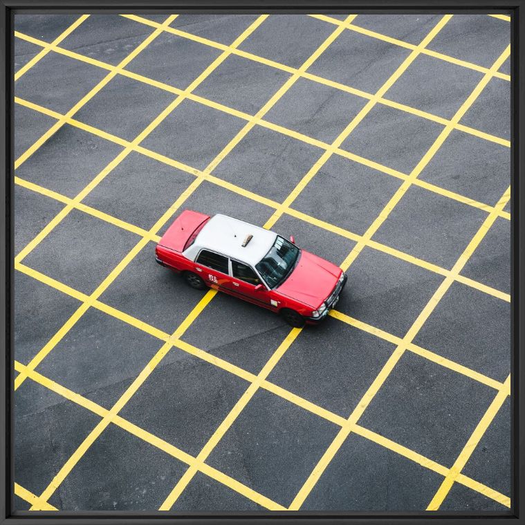 Photographie Yellow grid cab - GUILLAUME DUTREIX - Tableau photo