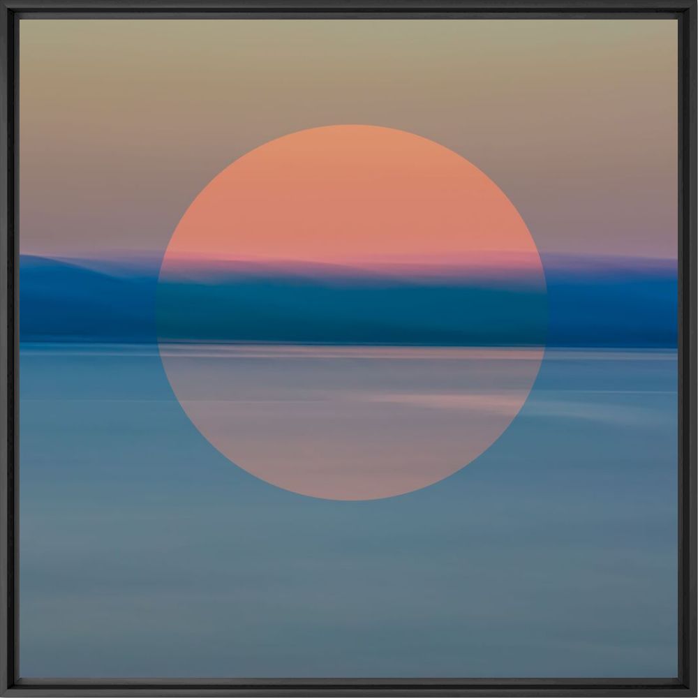 Kunstfoto Island sunset - IGOR VITOMIROV - Foto schilderij