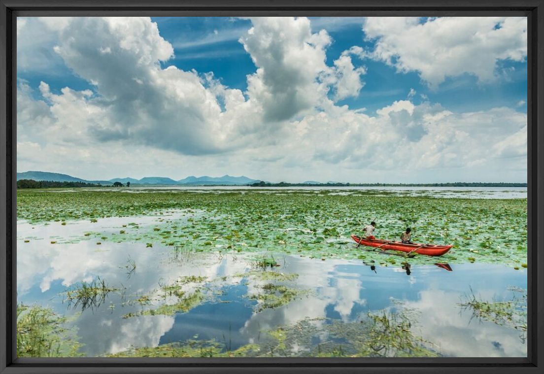 Photographie PIROGUE ROUGE - JEFF CABELLA - Tableau photo