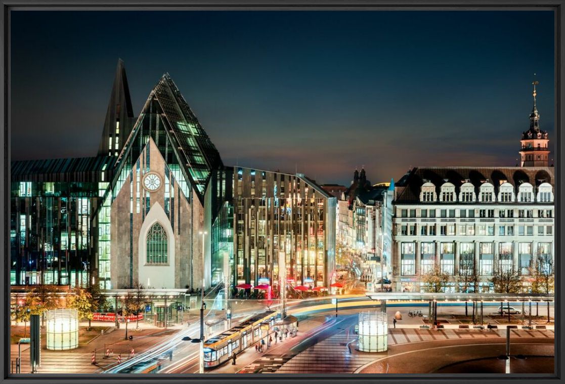 Kunstfoto AUGUSTUSPLATZ LEIPZIG I - Jörg Wanderer - Foto schilderij