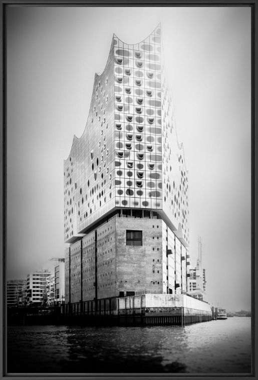 Kunstfoto Elbphilharmonie - Jörg Wanderer - Foto schilderij