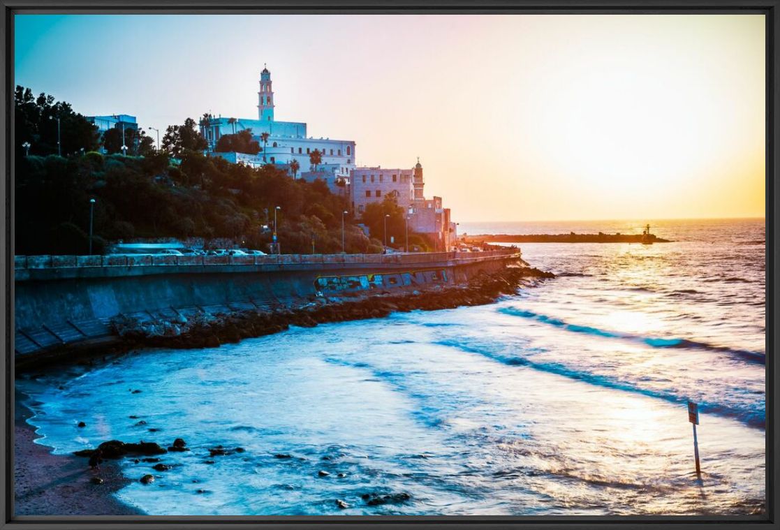 Kunstfoto JAFFA SUNSET - Jörg Wanderer - Foto schilderij