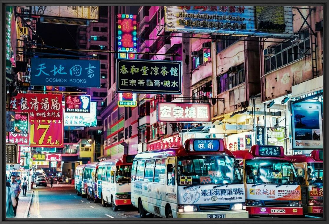 Kunstfoto MONG KOK MINIBUS - Jörg Wanderer - Foto schilderij