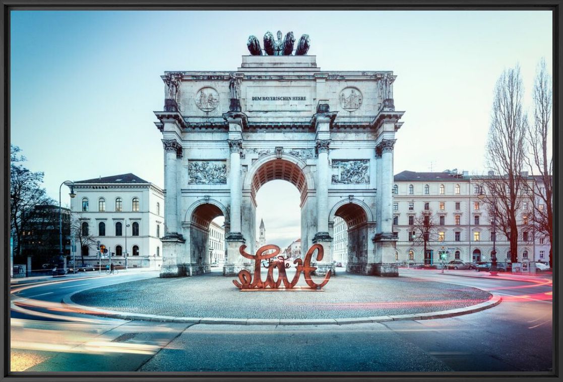 Photograph SIEGESTOR MÜNCHEN - Jörg Wanderer - Picture painting